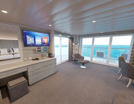 Apartament Grand Suite Aurea z tarasem i jacuzzi (powierzchnia 39 m² – balkon 36 m² – tarasy 12)